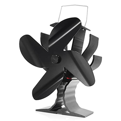 Signstek Ventola termica a 4 pale per stufa a legna Stufa camino a legna...