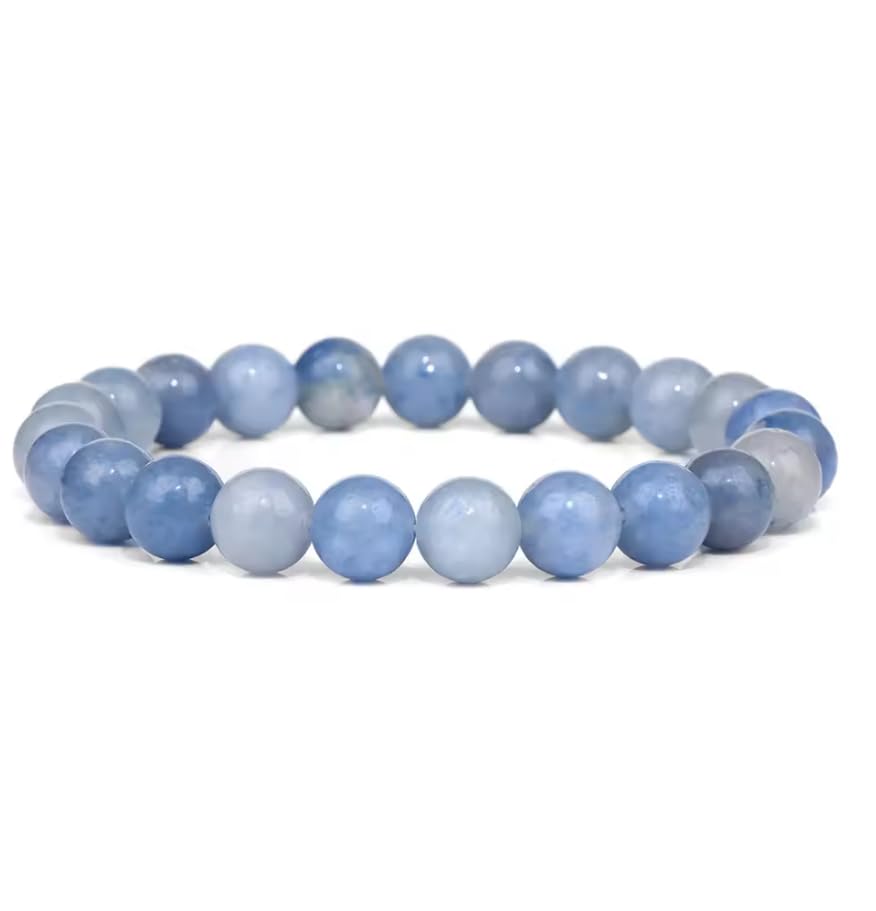 Bracelet en pierre naturelle ZXLIHS de 8 mm : une création artisanale bleue haut de gamme