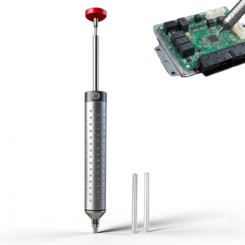 Bomba desoldadora eléctrica con boquilla de silicona  Herramienta de retiro de soldadura, aspiradora de soldadura para trabajos de soldadura y reparación