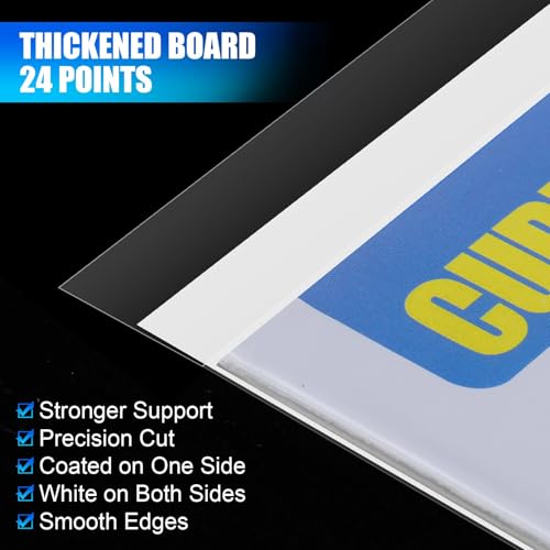 Image of 200 Pack Current Comic Book Bags and Boards, 6.87 inch x 10.5 inch Clear Comic Book Sleeves, Acid-Free Thick Comic Backing Boards for Collectible Book Storage