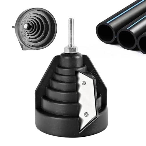 Rohrentgrater & Rohrschneider Kunststoff - Handentgrater für PE Rohr, PVC Rohr und PP Rohre (20-63mm) - Rohr Entgrater Werkzeug für Kunststoffrohre, PE Rohr Entgrater