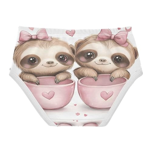 Cute Sloth Valentine's Day Toddler Girls's Underwear 2T 202b86622