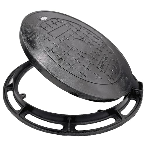 DuuMuut Cast Iron Manhole Cover for 15 inch Corrugated Pipe