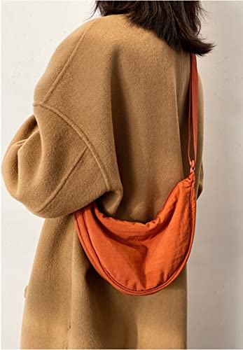 Image of Crossbody Bag Hobo Sling Crescent Bags Women Men Trendy Small Shoulder Bag Purse Dumpling Casual Handbag Adjustable Strap