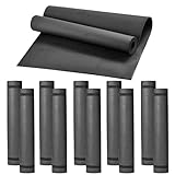 10 Pack Yoga Mats Bulk, 68'' x 24'' x 4mm Thick Black Yoga Mats for Kids and Adults, Anti-Slip Tear-Resistant Exercise Mat for Fitness Stretching Home Workout Gym and Studio