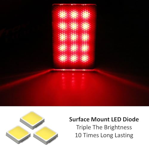 Kit Luz Trasera Led Universal Rojo 15-LED miniatura 3