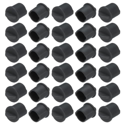 Protector de puertos BNC silicona 30 pcs negro miniatura 1