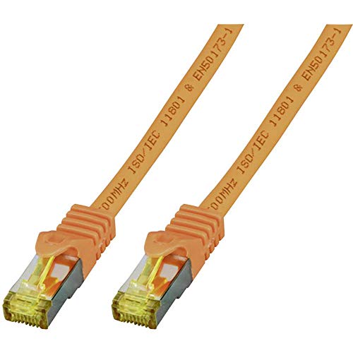 EFB-Elektronik - CAT. 7 Netzwerkkabel - 1,5 m LAN Kabel Ethernet Kabel Patchkabel - RJ45 Anschluss, S/FTP LSZH - orange