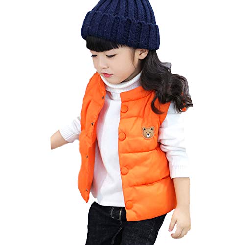 LANDUNSI Baby Boys Girls Puffer Vest Winter Warm Lightweight Toddler Vest Outerwear High Neck Cute Sleeveless Jacket3