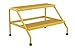 Vestil SSA-2W-Y Aluminum Step Stand- 2 Step Wide Welded , Yellow