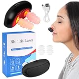 Respirelief Rotlicht Nasaltherapiegerät, Nasenfrei Sinus Licht, Rotlichtlampe Rhinitis Therapiegerät, Rotlicht TherapiegeräT, Physiotherapie Nasenberuhigungsgerät zur Linderung von Nasenbeschwerden