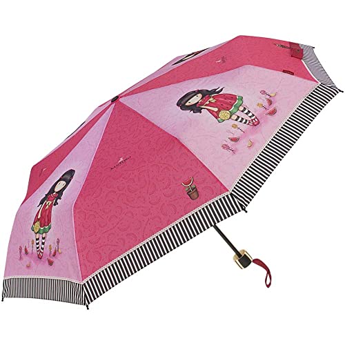 Santoro-Gorjuss Paraguas plegable manual | Every summer | Sandía y rosa
