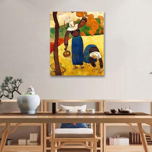 Affiche Paysans Bretons impression sur toile moderne cadre déco mural