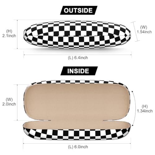 Image of Eyeglasses Case, Hard Shell Protective Case for Glasses, Unisex for Women Men