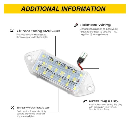 Luces matrícula LED sin error Canbus para Mitsubishi Lancer Evo VIII X 12V 4