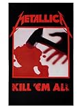 Metallica Kill Em All Official New Textile Flag Poster (65cm x 105cm)