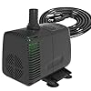 Submersible Pump 880GPH with AUTO Shut Off 10ft High Lift for Fountains Hydroponics Ponds Aquariums More