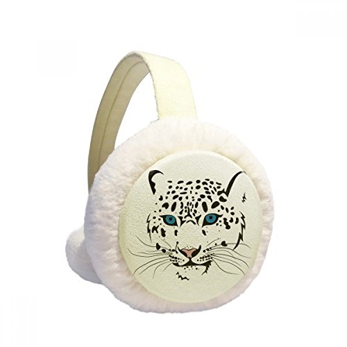 Orejeras de invierno de felpa de tigre blanco el regalo unisex perfecto