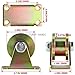 Pulley Wheel 4PCS 2-inch Groove Wheel H-Type Heavy-Duty Load 680KG Rigid Caster Square Tube Track Industrial Machinery Roller