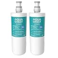 AQUA CREST 3US-AF01 Under Sink Water Filter, Replacement for Standard 3US-AF01, 3US-AS01, Aqua-Pure AP Easy C-CS-FF, WHCF-SRC, WHCF-SUFC, WHCF-SUF Water Filter, NSF/ANSI 42 Certified (Pack of 2)