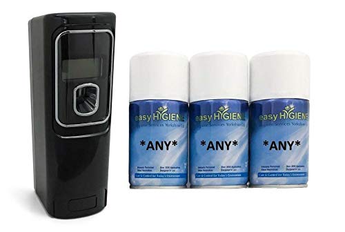 EXEC LCD BLACK +3 Automatic Air Freshener Dispenser Perfume Auto Wall Mounted