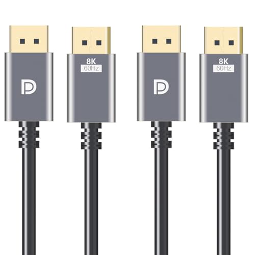 Câbles DisplayPort (2) avec connecteurs à verrouillage anti-déconnexion
