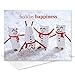 Canopy Street Marshmallow Snowmen Holiday Card Pack / 25 Seasonal Greeting Cards Including Envelopes/Whimsical Winter Happiness Food Design And Joyful Wishes Note