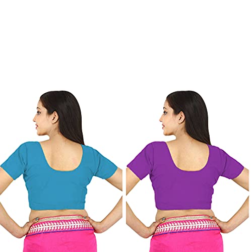 Image of Namita Women's Rubia Cotton Solid Half Sleeve Blouse