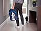 Joseph Joseph Pocket Plus - Platzsparender faltbarer Bügeltisch, kompakte Tischplatte Bügeltisch mit Baumwollbezug, Schwarz/Blau