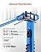 VEVOR Manual Bending Machine, Pipe Tube Bender with 14 Bending Dies, 200° Heavy-Duty Tube Bending Tool for Copper Aluminum Iron Pipes, Ideal for HVAC Air Conditioning Refrigerator Auto Repair