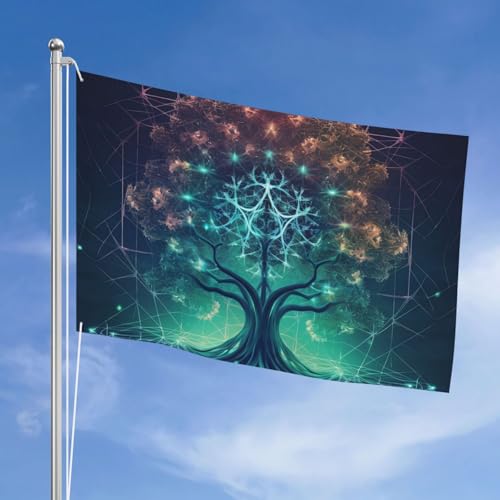 Drapeau 122x183 cm en polyester 200D robuste avec œillets en laiton durables pour extérieur