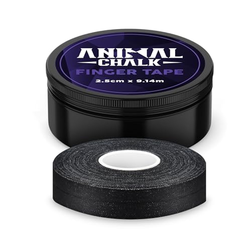 Finger Tape Escalada Dedos 2.5cm x 9.14m Esparadrapo de Tela Deportivo para Crossfit y Deportes como BJJ Jiu Jitsu Futbol MMA Artes Marciales Levantamiento de Pesa Gimnasia Pole Dance Padel Mouth