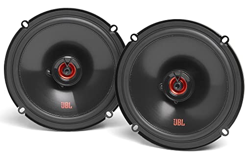 JBL Club 620F Juego de Altavoces Coche de 2 vías Harman Kardon - Echo Auto de 180 vatios para instalación en Plano - 2 Piezas Altavoz Grande 16-17 cm - 6,5 Pulgadas - sin Cubierta de Rejilla