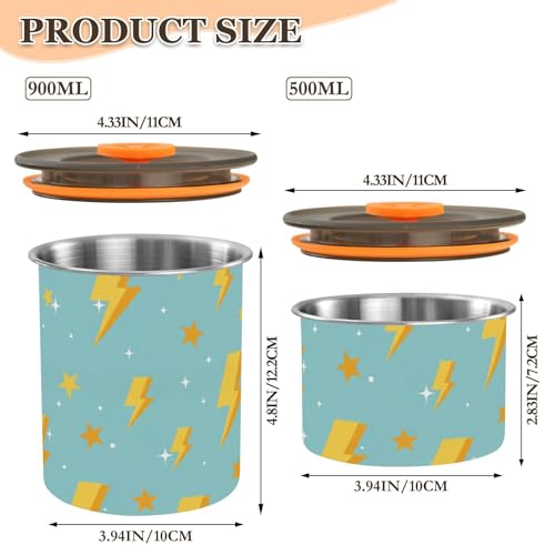 Recipiente de acero inoxidable para café 900 ml DOMIKING miniatura 2