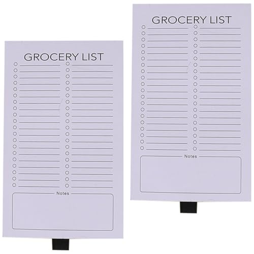 Holibanna Magnetic Notepads for Refrigerator 2pcs Grocery List Pad with Magnet, Office to Do List Notebook for Home and School, Refrigerator Note Pads for Kitchen Organization Holibanna Magnetic Notepads for Refrigerator 2pcs Grocery List Pad with Magnet, Office to Do List Notebook for Home and School, Refrigerator Note Pads for Kitchen Organization