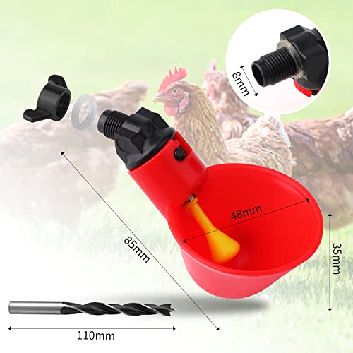 Sansheng 24Pack Chicken Waterer Cups for Poultry