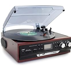 Tourne-Disque Bluetooth avec Haut-parleurs stéréo, Disque Vinyle Portable à 3 Vitesses entraîné par Courroie Pl Chaque… - Les Beatles, Paul McCartney, John Lennon, RIngo Starr, George Harrison