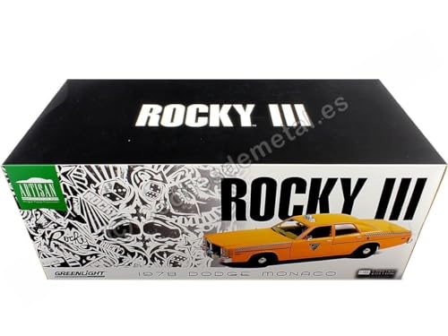 Taxi Monaco 1978 a escala 1/18 modelo Rocky III miniatura 5
