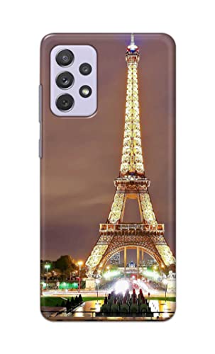 Image of PRINTFIDAA Lovers Famous Place Eiffel Tower in Paris Printed Designer Hard Case for Samsung Galaxy A72 Back Cover -(e) RPM1009