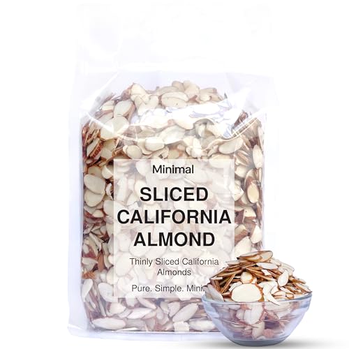 Image of Minimal Sliced Almonds 100g | Thinly Sliced Raw Almonds | Crunchy & Fresh | Ideal for Baking, Desserts & Garnishing | Badam Flakes Dry Fruits