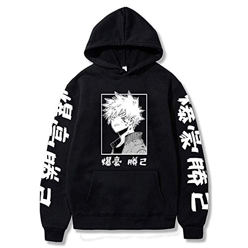 Tuboshu MHA Katsuki Bakugo Sweat à Capuche Unisexe Vêtements Hommes Femmes Pull Hauts Cover
