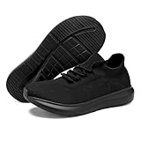 Men's Diabetic Shoes Extra Wide 4E, Therapeutic Walking Sneakers for Swollen Feet Neuropathy, Breathable Lace-Up Oxfords for Plantar Fasciitis Edema, Adjustable Casual Athletic Footwear Black White Grey
