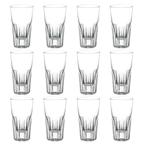 Bicchiere per Amaro liquore Caffe Freddo in Vetro Bormioli Rocco da casa Fornitura Pub Bar Hotel Ristorante-Set 12 Bicchieri liquore