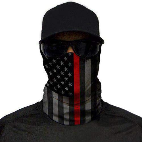 Salt Armour Face Shield | Blackout Thin Red Line American Flag