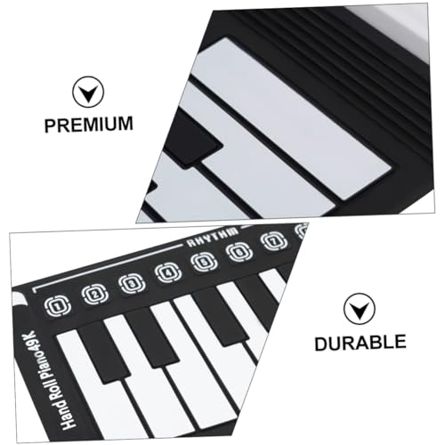 COOPHYA 49 Rouleaux Clavier Électronique Pliant Clavier Musical Piano Électronique Souple Clavier Noir Et Blanc Portable Numérique Enfant Store Silicone Respectueux De L’environnement - Les Beatles, Paul McCartney, John Lennon, RIngo Starr, George Harrison COOPHYA 49 Rouleaux Clavier Électronique Pliant Clavier Musical Piano Électronique Souple Clavier Noir Et Blanc Portable Numérique Enfant Store Silicone Respectueux De L'environnement – Image 4