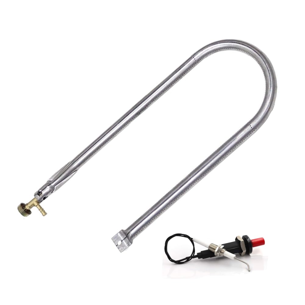 Bruciatore a Gas cm 55 a U ricambio universale per barbecue pietra ollare pietra lavica piastra ghisa (BRUCIATORE GAS METANO) Potenza 7 kw