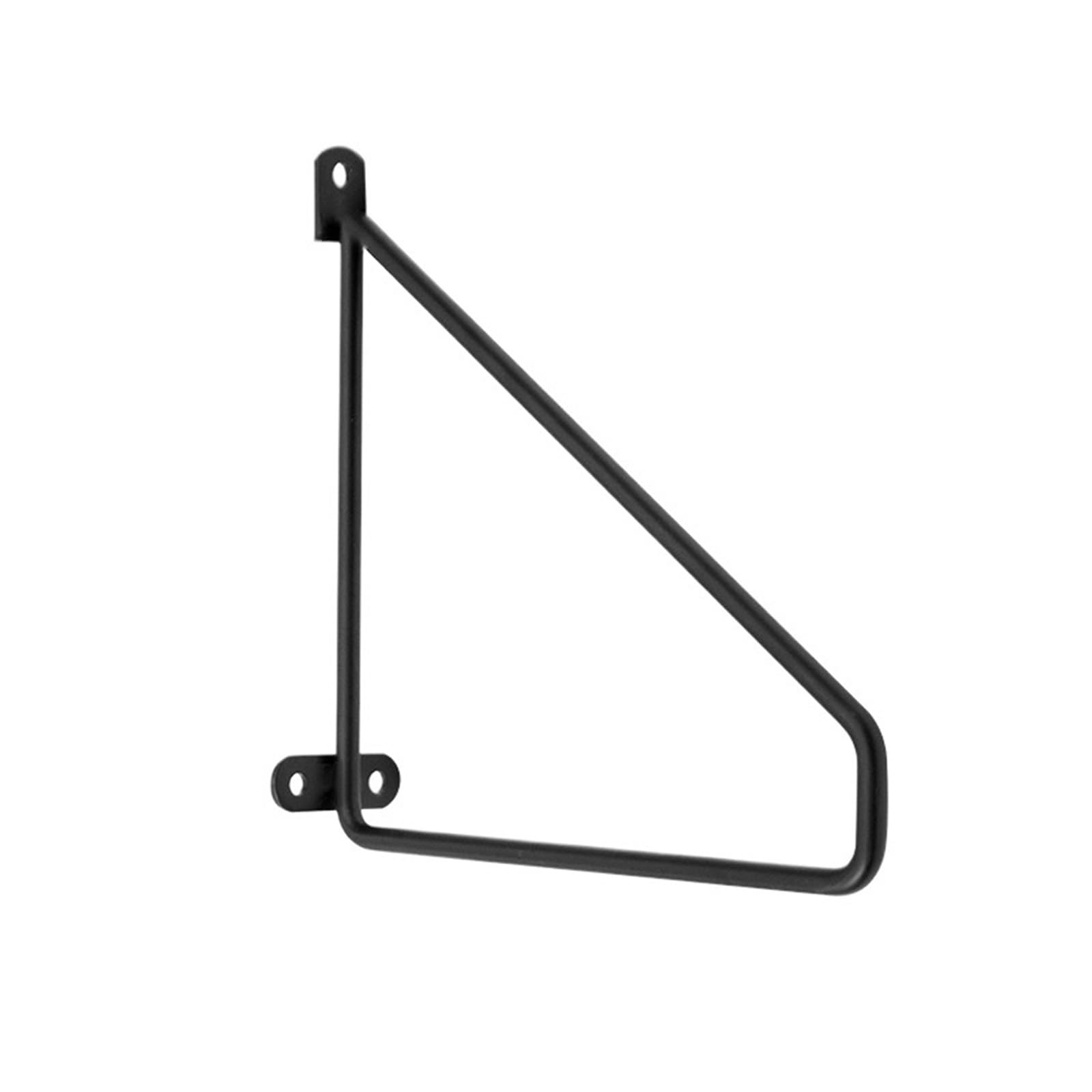 Wajjwi Black 2Pcs Triangle Bracket Gold Layer Plate Holder Multifunctional Wall Mounted Partition Shelf Fixed Support Hardware For Living Room(,15Cm)