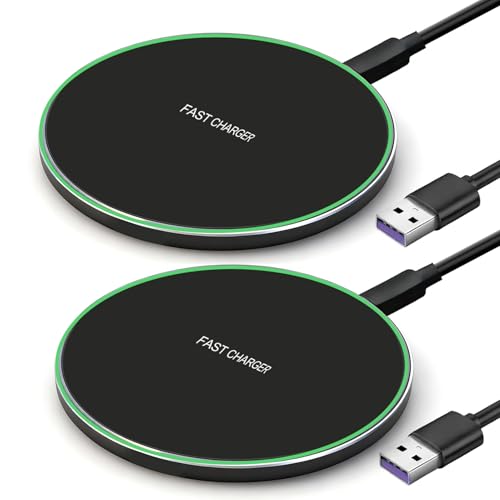 Cargador inalámbrico rápido de inducción 35W de Carga rápida por inducción con USB-C, estación de Carga Ultrafina Compatible con iPhone 16 15 14 13 12, Air Pods 2 3 Pro y Sam Sung Galaxy S24 S23 S22