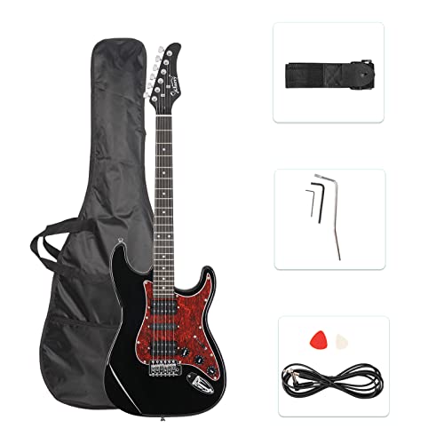 Glarry Electric Guitar, Gst Series 39 Inch Full Size Hsh Pickup Beginner Starter Guitarra Electrica Includes All Accessories, Digital Tuner And Case Bag #TOP30