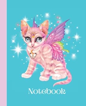 Notebook: Dragon Cat - Cute Fantasy Notebook